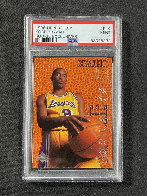 Kobe Bryant Upper Deck Rookie Exclusives Rc Insert R Psa