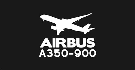 Airbus A350 900 Silhouette Print White A359 T Shirt Teepublic