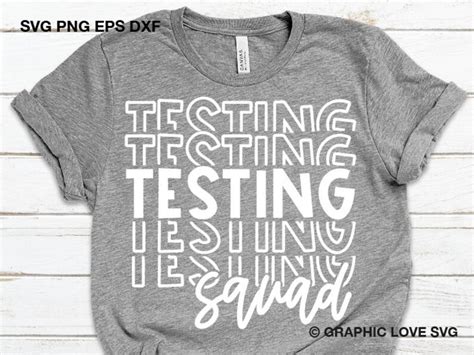 Test Day Teacher Shirt Svg Testing Squad Svg Test Day Etsy