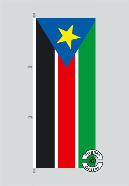 Südsudan Fahne Hochformat Flagge Staaten International Flaggen Online de