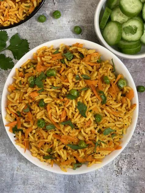 Carrot Rice New Indian Veggie Delight