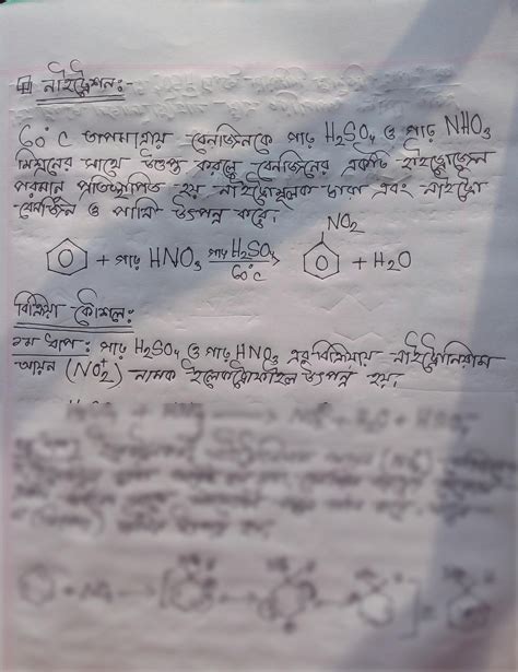 SOLUTION: Nitration mechanism - Studypool