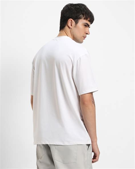 Buy Men S White Oversized T Shirt Online At Bewakoof