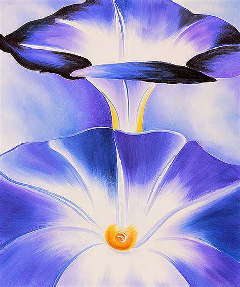 Blue Morning Glories - Georgia O'Keeffe - WikiArt.org - encyclopedia of ...