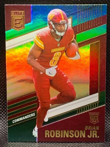 Panini Donruss Elite Brian Robinson Jr Rookie Green Washington