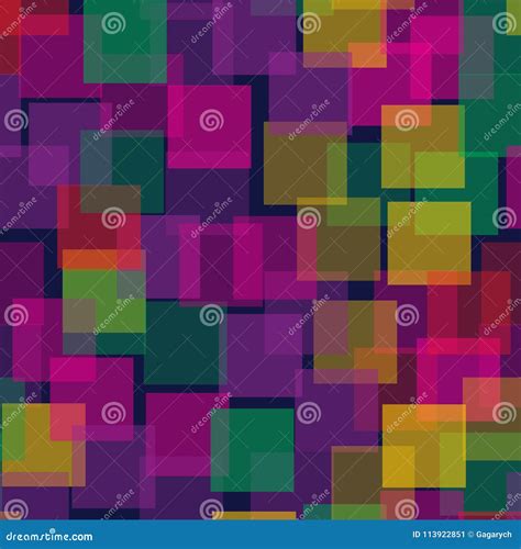 Abstract Squares Pattern Stock Vector Illustration Of Deep