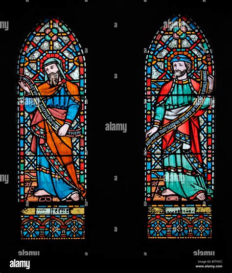 A Stained Glass Window By Alexander Gibbs 1867 Depicting The Old