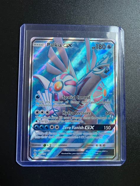 Palkia Gx Full Art Ultra Rare Sun Moon Forbidden Light Pokemon