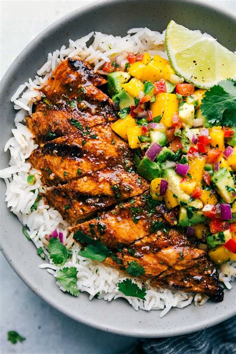 Cilantro Lime Chicken With A Mango Salsa Chelseas Messy Apron