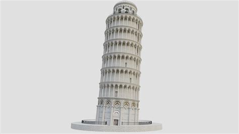 Leaning Tower Of Pisa D Model Turbosquid