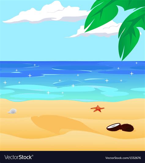 Beach Royalty Free Vector Image Vectorstock