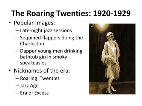 Ppt The Roaring Twenties 1920 1929 Powerpoint Presentation Free