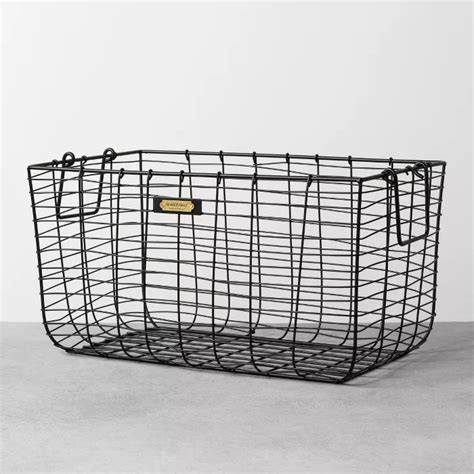 Large Wire Storage Basket Black Hearth And Hand™ With Magnolia In 2020