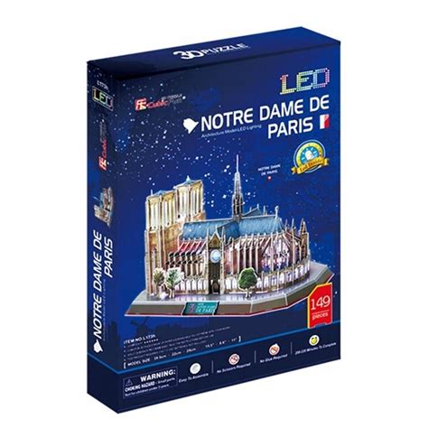 Cubic Fun Puzzle 3D LED Katedra Notre Dame 13484574550 Oficjalne