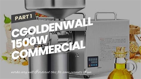 Cgoldenwall W Commercial Automatic Oil Press Machine Industrial Oil