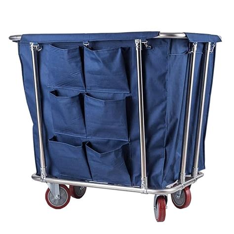 Buy Hospital Trolley Cart Commercial Laundry Hamper Sorter Cart With