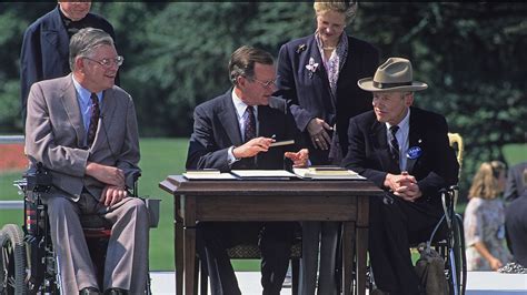 On This Day In History July 26 1990 President George Hw Bush Signs