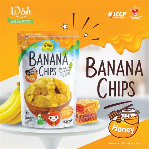 Jual Woh Keripik Pisang Madu Banana Chips Honey Cemilan Pisang Madu