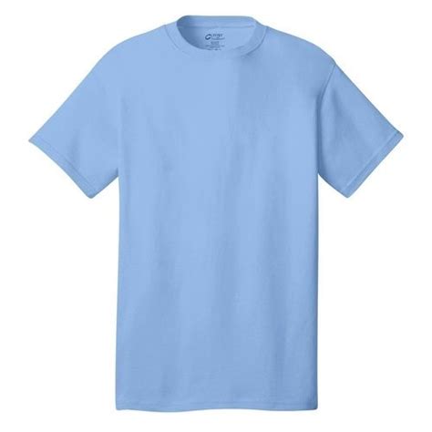 Plain And Short Sleeve Cotton Sky Blue Round Neck Casual T Shirt For