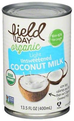 Field Day Organic Light Unsweetened Coconut Milk 13 5 Oz Central