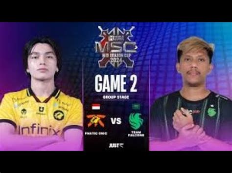 FANNY KAIRI MENGGILA MSC GAME 1 ONIC VS FALCON DAY 1 MLBB MSC 2024 X