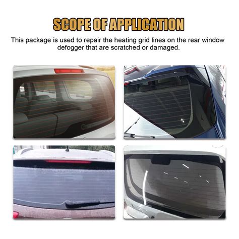 Car Rear Window Defogger Repair Kit Diy Quick Repair Scratched Broken