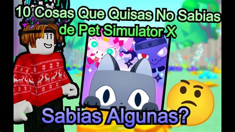 Cosas Que Quisas No Sabias De Pet Simulator X Youtube