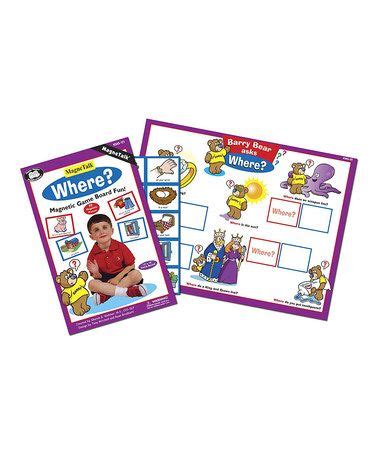 This MagneTalk 'Where?' Game by Super Duper Publications is perfect! #zulilyfinds Magnetic Games ...