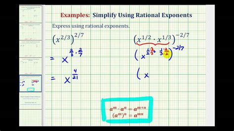 Simplify Expressions with Rational Exponents (examples, solutions ...