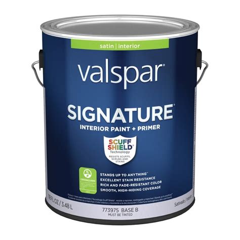 Valspar Signature Satin Vanilla Iced Coffee Latex Interior Paint Primer 1 Gallon At