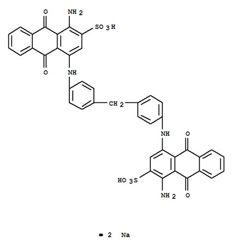 Cas No 25826 34 0 2 Anthracenesulfonic Acid 4 4 [methylenebis 4 1 Phenyleneimino ]bis[1 Amino