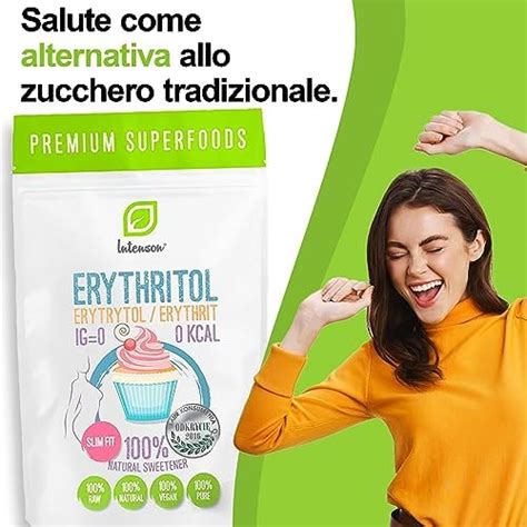 Eritritolo Kg Dolcificante Naturale Zero Calorie Sostituto Dello