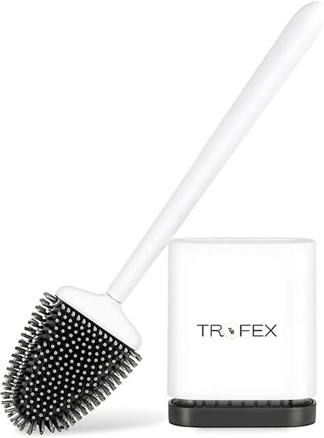 Trofex Toilet Brush Silicone Toilet Brush With Holder Bathroom