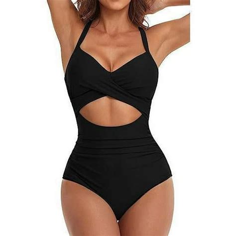 Tummy Control One Piece Swimsuits For Women Ruched Bathing Suits