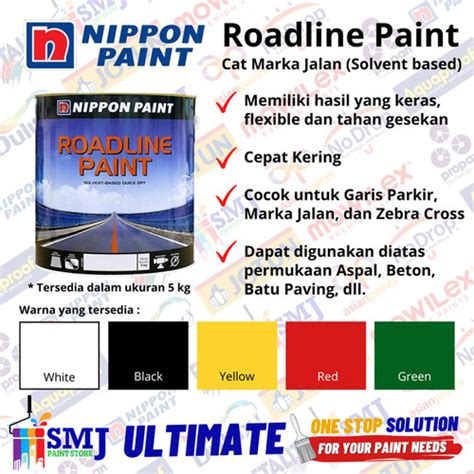 Jual Cat Marka Garis Jalan Parkir Nippon Roadline Warna Kuning Yellow