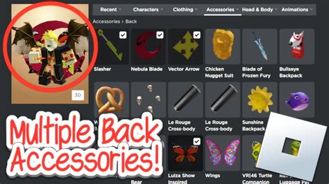 How To Wear Multiple Back Accessories On Roblox 2024 Youtube