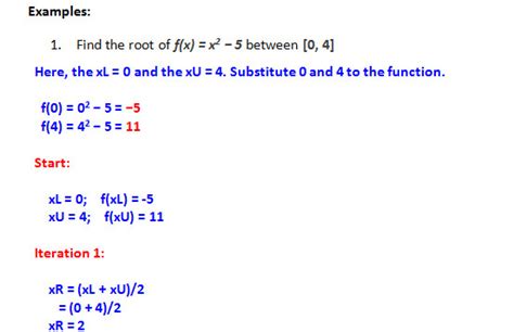 Bisection Method Numerical Methods