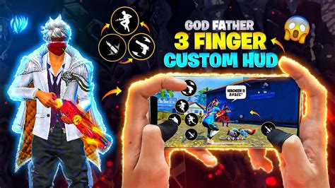 TOP 5 BEST CUSTOM HUD FREE FIRE 3 FINGER CLAW BETTER THAN PC PLAYERS