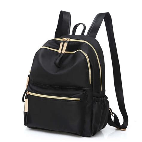 2018 Casual Oxford Backpack Women Black Waterproof Nylon School Bags For Teenage Girls High