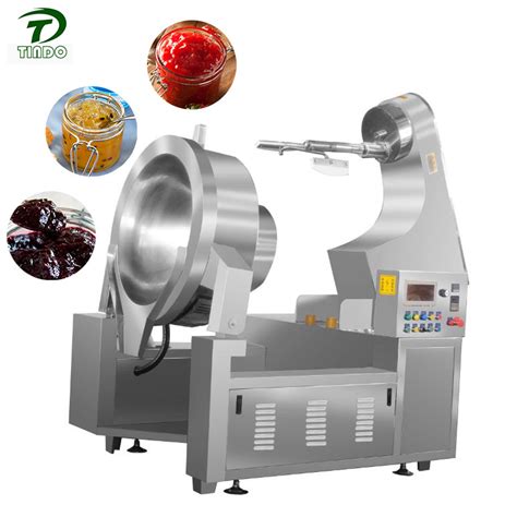 Industrial Automatic Planetary Stirrer Cooking Pot Tilting Jacket