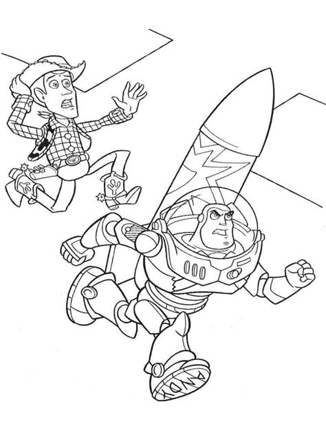 Impresionante Woody Y Buzz Para Colorear Imprimir E Dibujar