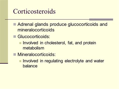 Glucocorticoids And Mineralocorticoids Corticosteroids Adrenal Glands