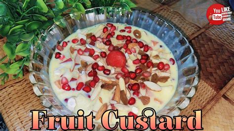 Fruit Custard Easy And Quick Recipe How To Make Fruit Custard