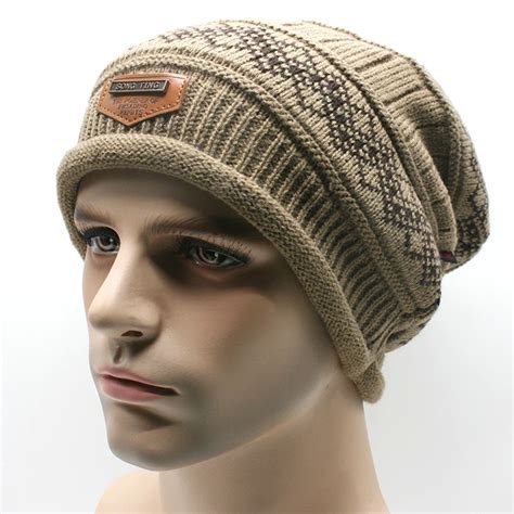 Bonnet Homme Hiver De Marque 2015 Warm Winter Cap Men Hat Beanie