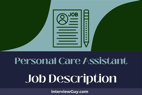 Personal Care Assistant Job Description [Updated for 2025]