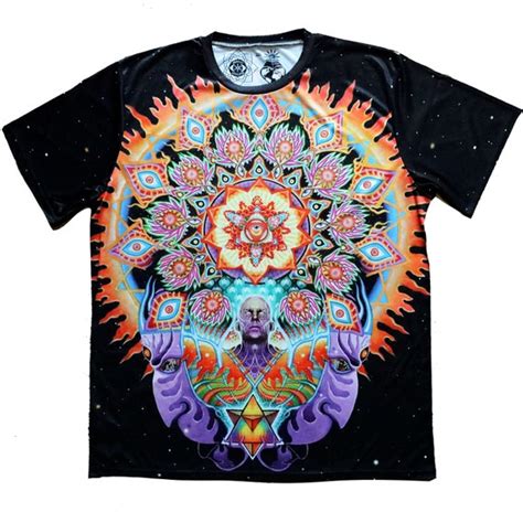 T Shirt All Over Print Psychedelic Art Trippy Etsy