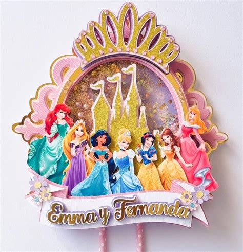 Disney Princess Cake Topper Personalized Cake Topperdisney Etsy Artofit