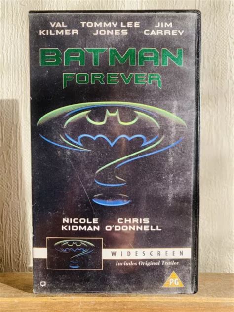 Batman Forever Val Kilmer Nicole Kidman Vhs Video Widescreen