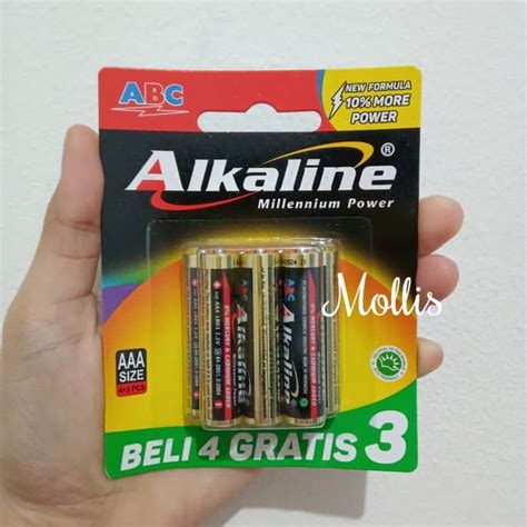 Jual Baterai Battery ABC Alkaline AAA Isi 7pcs Beli 4 Gratis 3