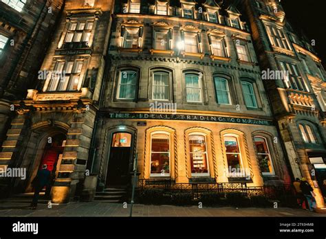 exterior view  night  virgin hotels  victoria street  edinburgh